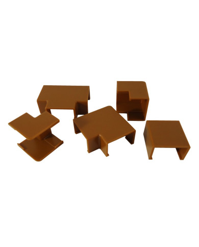Acessórios p/ Calha Técnica Plasfix 16x10mm - Castanho Acessórios p/ Calha Técnica Plasfix 16x10mm - Castanho