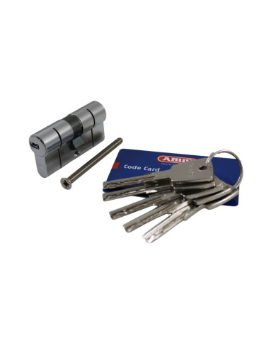 Cilindro de Pontos Abus D6PS 30+30mm - Niquelado Cilindro de Pontos Abus D6PS 30+30mm - Niquelado