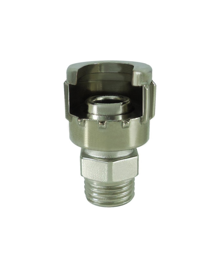 Casquilho Duplo c/ Porca Cromado 1/4"