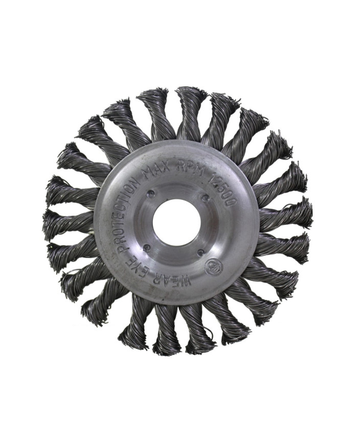 Escova de Aço Circ. Pontas Retorcidas Ineco ø125mm Escova de Aço Circ. Pontas Retorcidas Ineco ø125mm