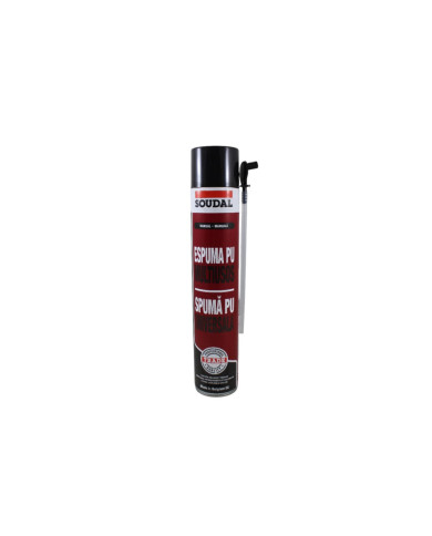 Espuma Poliuretano PU Manual Soudal Multiusos 750ml Espuma Poliuretano PU Manual Soudal Multiusos 750ml