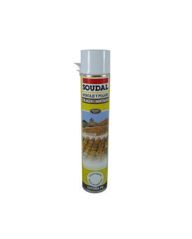 Espuma Poliuretano Telhas Manual Soudal 750ml Espuma Poliuretano Telhas Manual Soudal 750ml