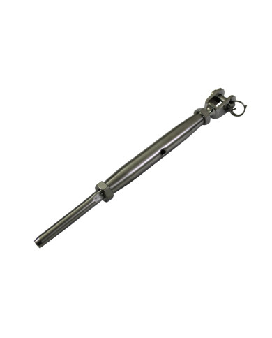 Esticador Forqueta de Cravar - Inox-A4 - M10 p/cabo 5mm Esticador Forqueta de Cravar - Inox-A4 - M10 p/cabo 5mm