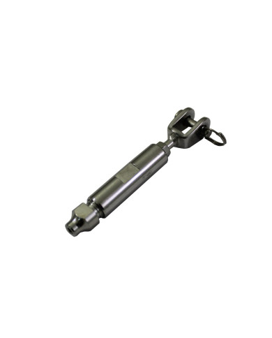 Esticador Forqueta c/ Mordente - Inox-A4 - M5 p/cabo 3mm Esticador Forqueta c/ Mordente - Inox-A4 - M5 p/cabo 3mm