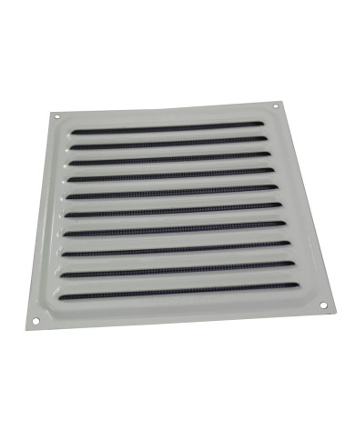 Grelha de Ventilação c/ Rede Brinox 10x10cm - Branco Grelha de Ventilação c/ Rede Brinox 10x10cm - Branco
