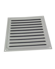 Grelha de Ventilação c/ Rede Brinox 10x10cm - Branco Grelha de Ventilação c/ Rede Brinox 10x10cm - Branco