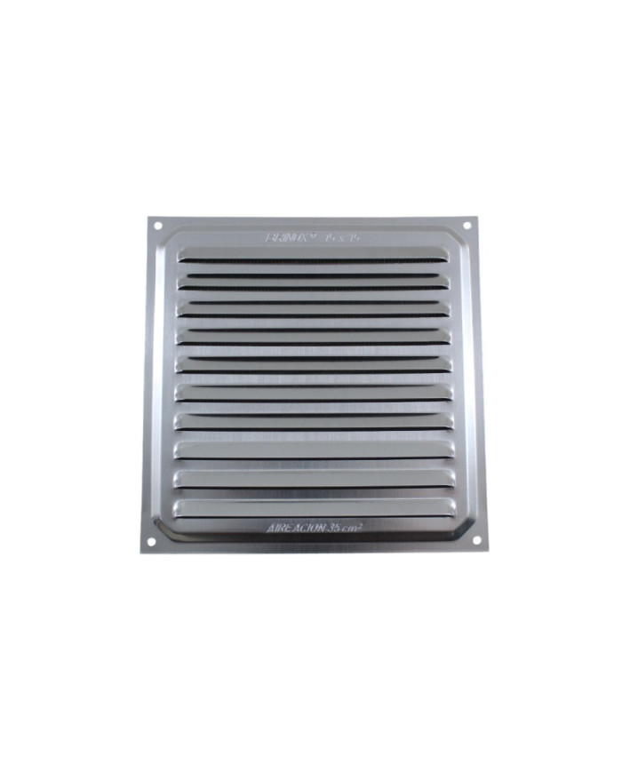 Grelha de Ventilação c/ Rede Brinox 15x15cm - Alumínio Grelha de Ventilação c/ Rede Brinox 15x15cm - Alumínio