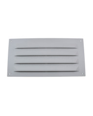 Grelha Ventilação c/Rede (Semi Emb.) 25x10cm - Plástico Branco Grelha Ventilação c/Rede (Semi Emb.) 25x10cm - Plástico Branco
