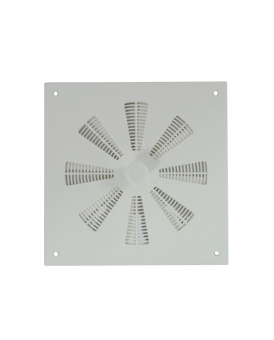 Grelha de Ventilação c/ Regulação 12x12cm - Plástico Branco Grelha de Ventilação c/ Regulação 12x12cm - Plástico Branco
