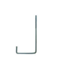 Grampo em L - Zincado - M6 - 180x120mm Grampo em L - Zincado - M6 - 180x120mm