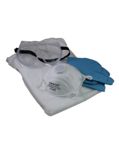 Kit de Pulverização L (Fato 21300+Masc.FFP2+Luvas+Óculos)