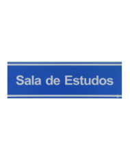 Placa "Sala de Congressos" Aman - PVC Azul 20x6.5cm Placa "Sala de Congressos" Aman - PVC Azul 20x6.5cm