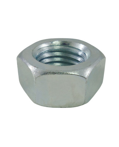 Porca Sextavada DIN 934 - Aço 8 Zinc. Branco - M12 Porca Sextavada DIN 934 - Aço 8 Zinc. Branco - M12