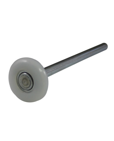 Roda de Nylon c/ Eixo p/ Portão Seccionado ø45 - 180mm