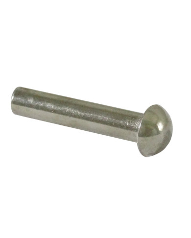 Rebite de Pancada Cab. Oval - Niquelado - 4x15mm Rebite de Pancada Cab. Oval - Niquelado - 4x15mm