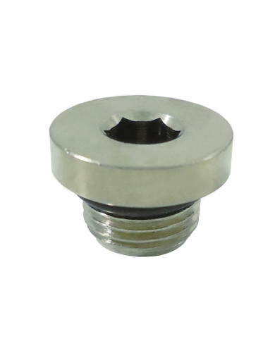 Tampão Macho Sext. Interior - Cromado 1/8"