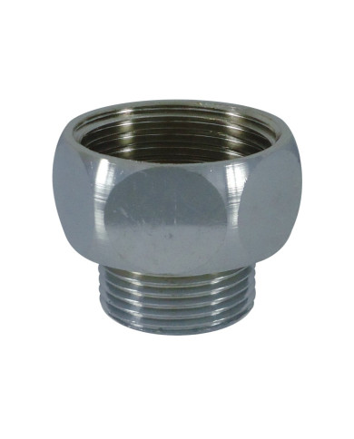 União Redução M/F Cromada - 1/2" x 3/8"