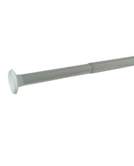 Varão Curvo para Cortina WC - 80x80mm Branco