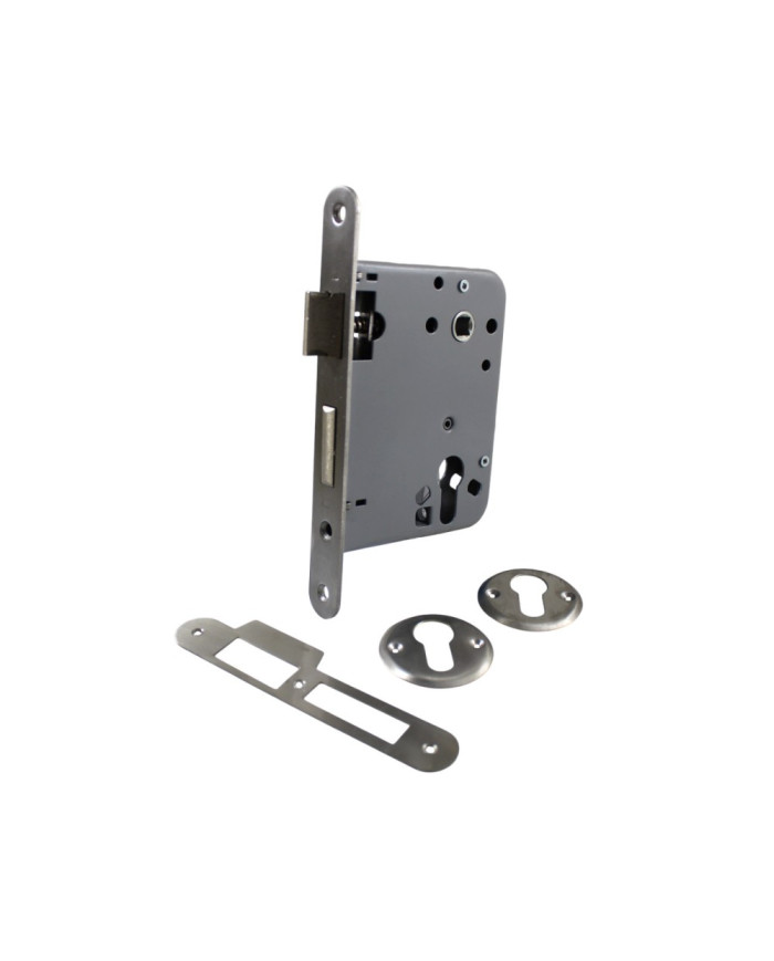 Fechadura Embutir 725B (Redonda) Minimola - C.Y. - Inox - 6,5cm Fechadura Embutir 725B (Redonda) Minimola - C.Y. - Inox - 6,5cm