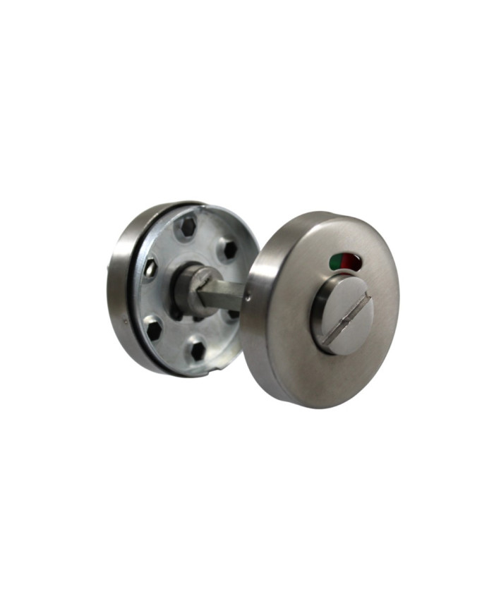 Fecho p/WC Livre-Ocupado c/Indicador Verde/Vermelho 2004 - Inox